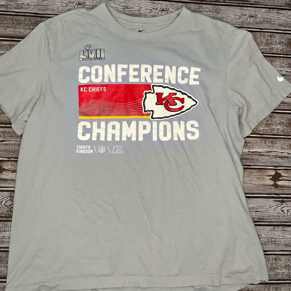 Nike Gray Kansas City Chiefs Champions Tee